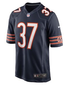 Alternative view of Elijah Hicks Chicago Bears Nike Game Player Jersey - Navy