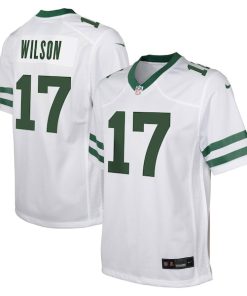 Garrett Wilson New York Jets Nike Youth Game Jersey - White/Green