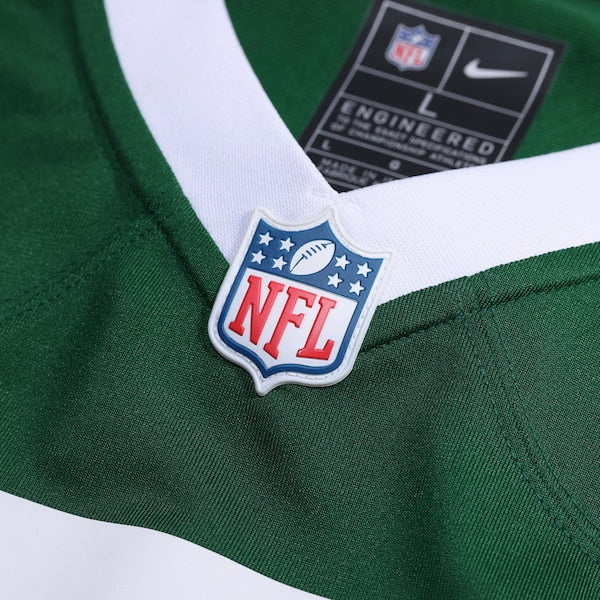 Justin Fields New York Jets Nike Game Player Jersey - Legacy Green - Image 4