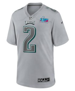 Alternative view of Darius Slay Jr. Philadelphia Eagles Nike Super Bowl LVII Patch Atmosphere Fashion Game Jersey - Gray