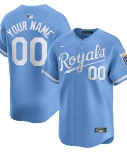 Kansas City Royals Nike  Alternate Limited Custom Jersey?¨C Light Blue