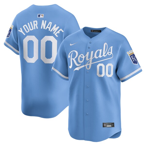 Kansas City Royals Nike Alternate Limited Custom Jersey?ยจC Light Blue