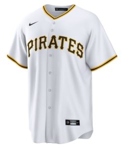Alternative view of Pittsburgh Pirates Nike Home Replica Team Jersey - White