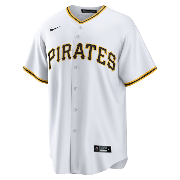 Pittsburgh Pirates Nike Home Replica Team Jersey - White - Image 2