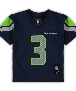 Alternative view of Russell Wilson Seattle Seahawks Preschool Replica Player Jersey - College Navy