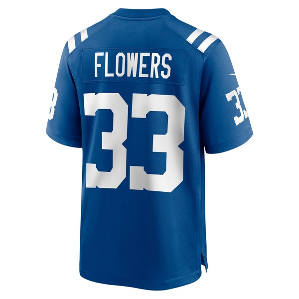 Dallis Flowers Indianapolis Colts Nike Game Player Jersey - Royal - Image 3