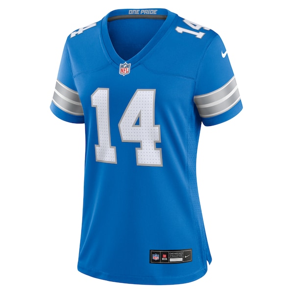 Amon-Ra St. Brown Detroit Lions Nike Women's Team Game Jersey - Blue/White - Image 3