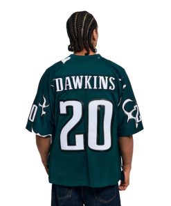 Alternative view of Brian Dawkins Philadelphia Eagles  x Golf Wang Unisex 1996 Legacy Fashion Jersey - Midnight Green