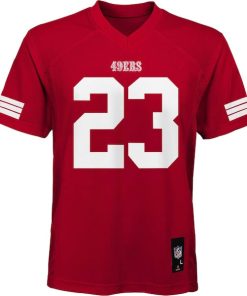 Alternative view of Christian McCaffrey San Francisco 49ers Preschool Replica Player Jersey - Scarlet