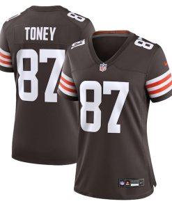 Kadarius Toney Cleveland Browns Nike Women's Team Game Jersey -  Brown