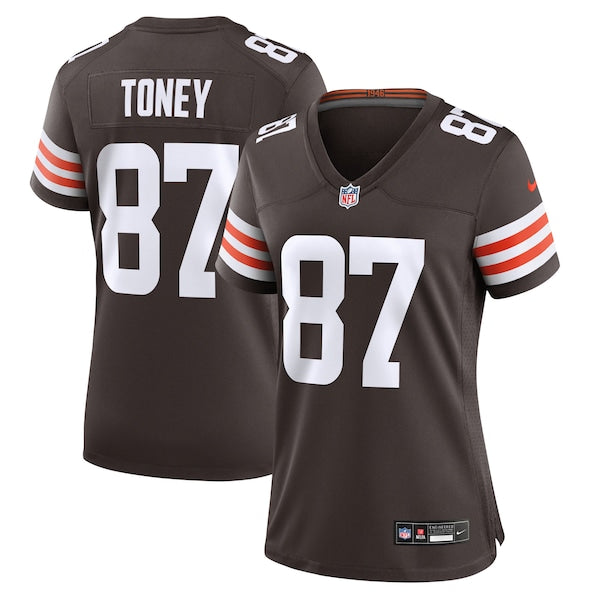 Kadarius Toney Cleveland Browns Nike Women's Team Game Jersey - Brown