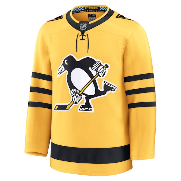 Pittsburgh Penguins Alternate Premium Jersey - Gold/White/Black - Image 6