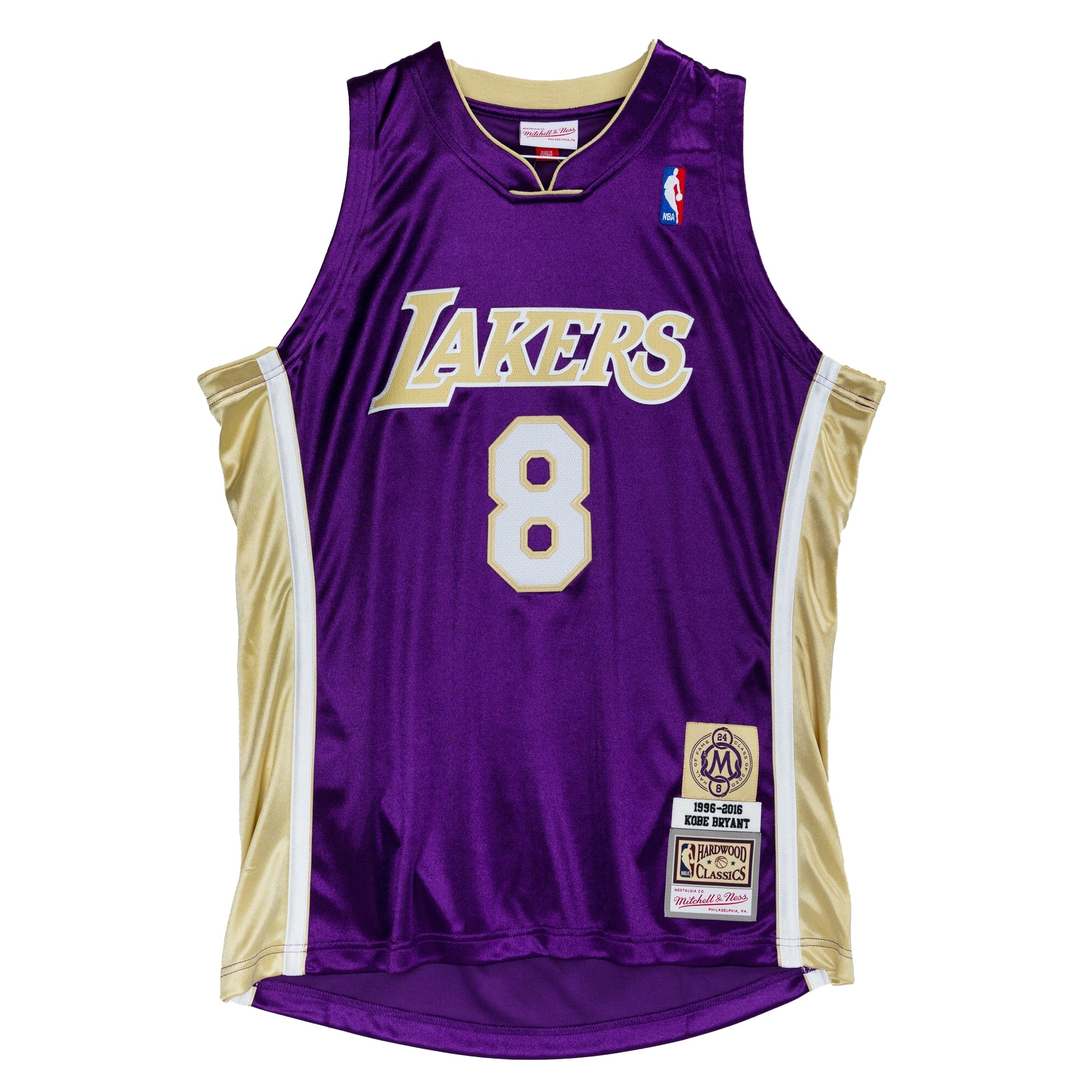 Kobe Bryant Los Angeles Lakers Hall of Fame Class of 2020 #8 Authentic Jersey - Gold/Purple - Image 6