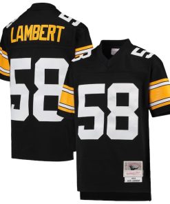 Jack Lambert Pittsburgh Steelers Youth 1976 Legacy Retired Player Jersey - Black
