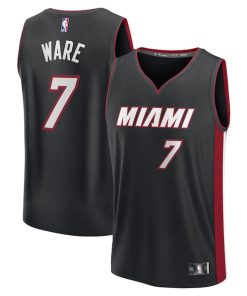 Kel'el Ware Miami Heat  Youth Fast Break Replica Player Jersey - Icon Edition - Black