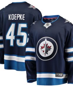 Cole Koepke Winnipeg Jets  Home Breakaway Jersey - Navy
