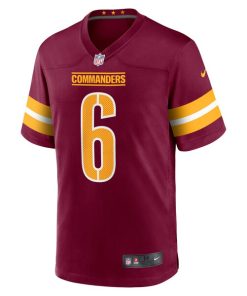 Alternative view of Joey Slye Washington Commanders Nike Game Player Jersey - Burgundy