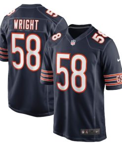 Darnell Wright Chicago Bears Nike 2023 NFL Draft First Round Pick Game Jersey - Navy