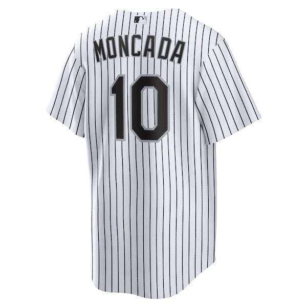 Yoan Moncada Chicago White Sox Nike Home Replica Player Name Jersey - White/Black - Image 4
