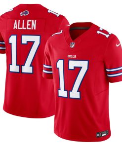 Alternative view of Josh Allen Buffalo Bills Nike Vapor F.U.S.E. Limited Jersey - White/Red
