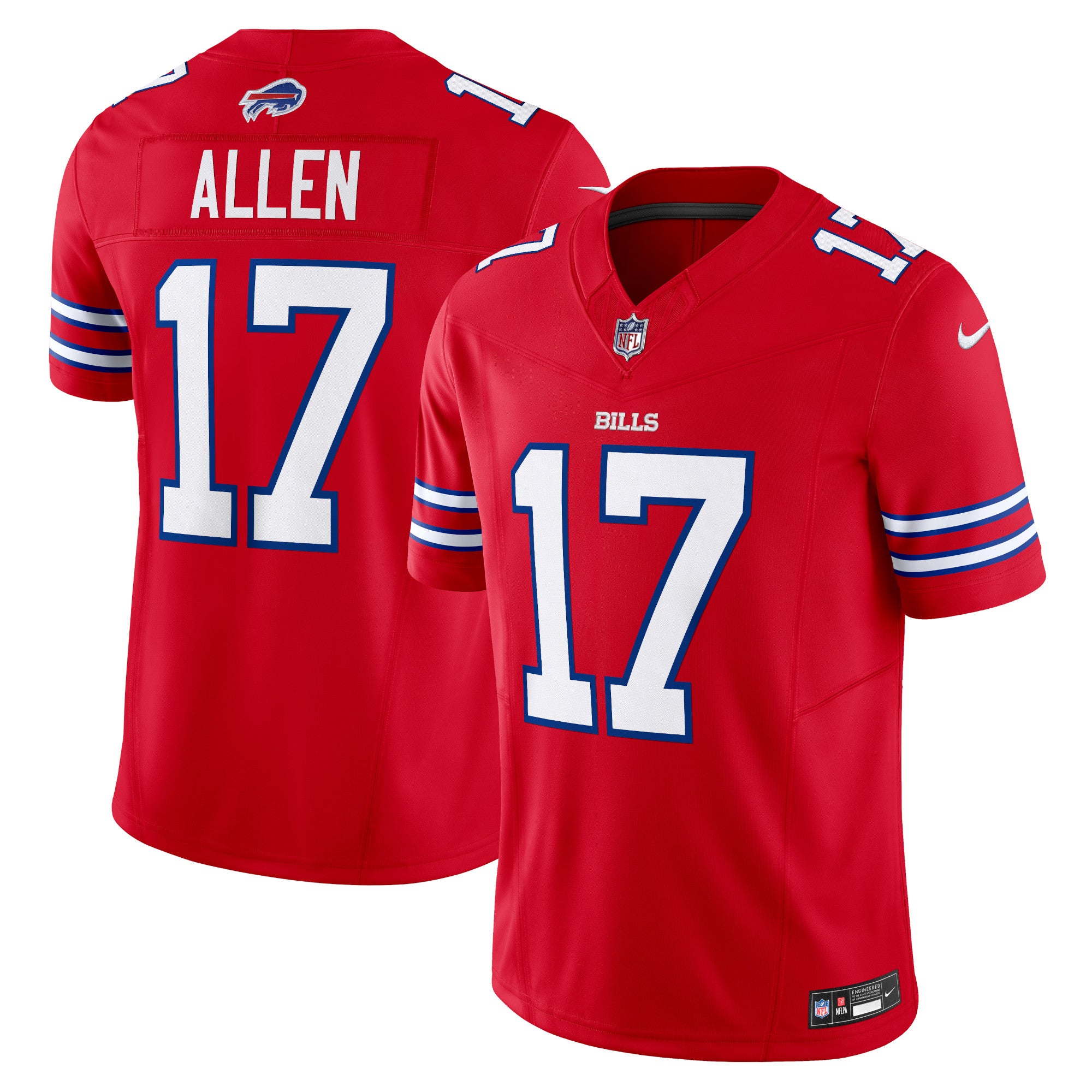 Josh Allen Buffalo Bills Nike Vapor F.U.S.E. Limited Jersey - White/Red - Image 2