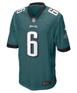 Alternative view of DeVonta Smith Philadelphia Eagles Nike Player Game Jersey - Midnight Green
