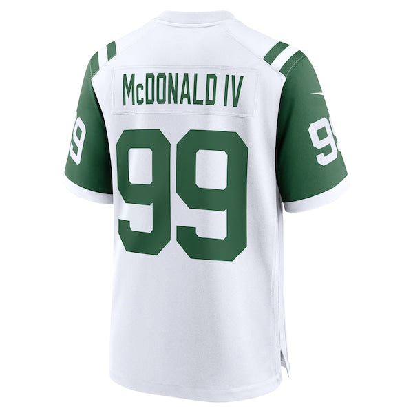 Will McDonald IV New York Jets Nike Classic Alternate Game Jersey - White - Image 3