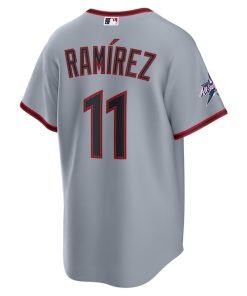 Alternative view of Jos¨¦ Ram¨ªrez Cleveland Guardians Nike 2025 MLB All-Star Game Road Replica Player Jersey - Gray