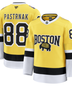 David Pastrnak Boston Bruins  2026 NHL Stadium Series Premium Jersey - Gold