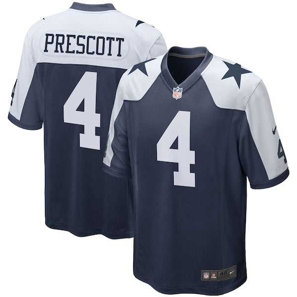 Dak Prescott Dallas Cowboys Nike Alternate Game Team Jersey - Navy/White - Image 2