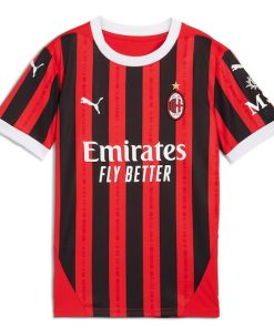 Alternative view of Rafael Le?o AC Milan Puma 2024/25 Home Replica Player Jersey - Red