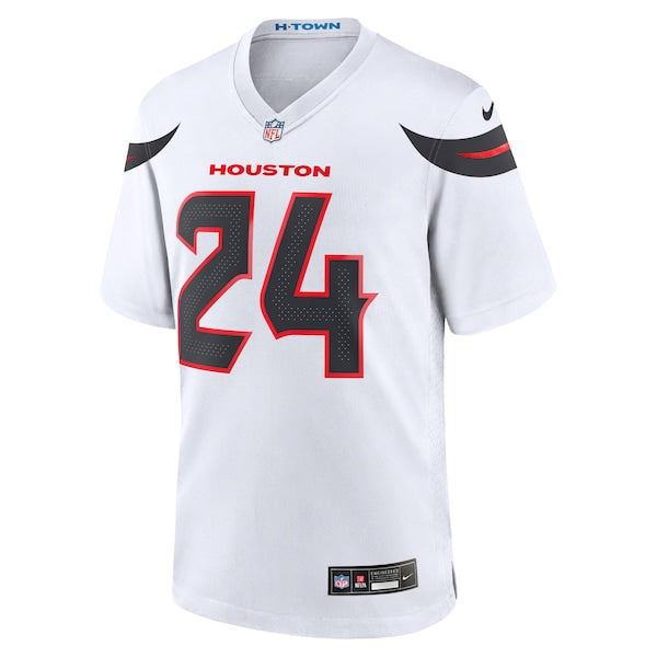 Derek Stingley Jr. Houston Texans Nike Game Jersey - White/Navy/Red - Image 3