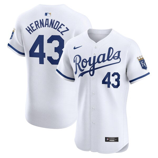 Carlos Hern¨¢ndez Kansas City Royals Nike Home Elite Player Jersey - White