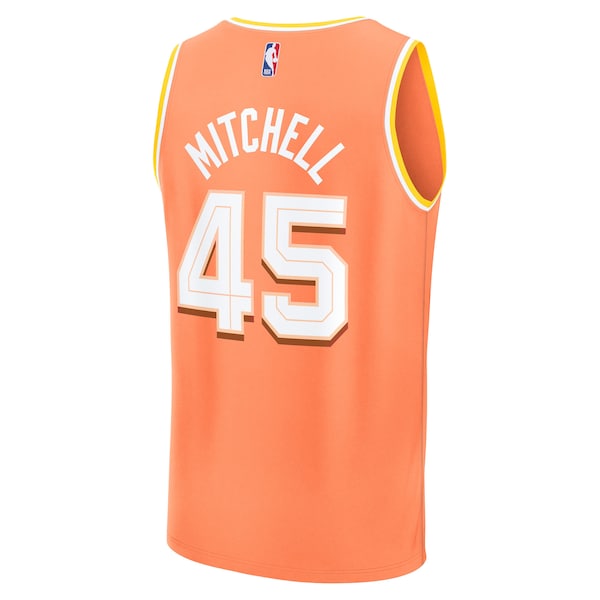 Donovan Mitchell Cleveland Cavaliers Youth 2025/26 City Edition Fast Break Jersey - Orange - Image 3