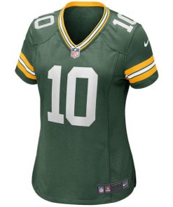 Alternative view of Jordan Love Green Bay Packers Nike Women's Game Jersey - Green