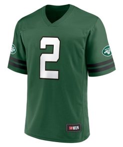 Alternative view of Men's Zach Wilson Green New York Jets Replica Player Jersey
