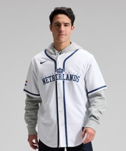 Netherlands Baseball Nike 2026 World Baseball Classic Home Stadium Jersey - White