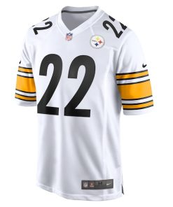 Alternative view of Najee Harris Pittsburgh Steelers Nike Game Jersey - White