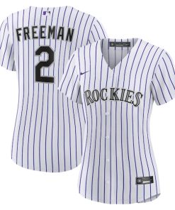 Tyler Freeman Colorado Rockies Nike Women's Home Replica Jersey - White