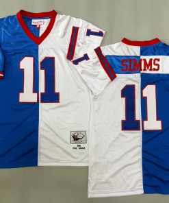 Phil Simms New York Giants Authentic Split Throwback Retired Player Jersey