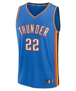 Alternative view of Cason Wallace Oklahoma City Thunder  Fast Break Replica Player Jersey - Icon Edition - Blue
