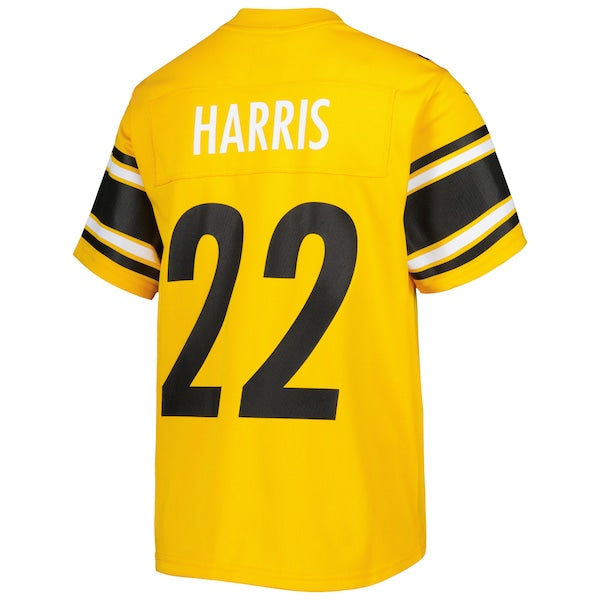 Najee Harris Pittsburgh Steelers Nike Youth Inverted Game Jersey - Gold - Image 3