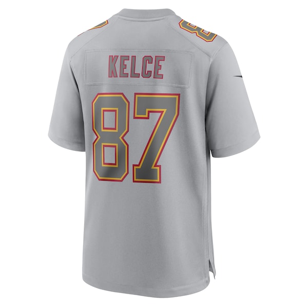 Travis Kelce Kansas City Chiefs Nike Super Bowl LVII Patch Atmosphere Fashion Game Jersey - Gray - Image 3