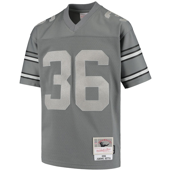 Jerome Bettis Pittsburgh Steelers Youth 1996 Retired Player Metal Replica Jersey - Charcoal - Image 2