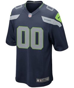 Alternative view of Seattle Seahawks Nike Custom Game Jersey - College Navy