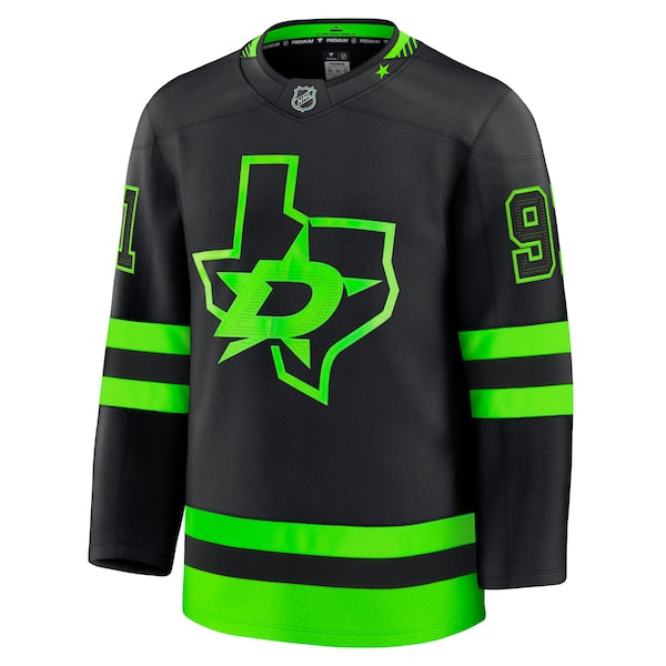 Tyler Seguin Dallas Stars Alternate Premium Jersey - Black/Kelly Green - Image 3