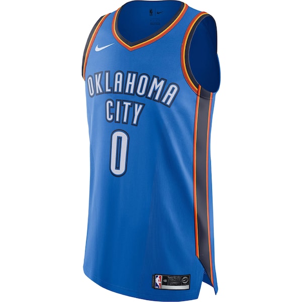 Russell Westbrook Oklahoma City Thunder Nike Authentic Player Jersey - Icon Edition - Blue - Image 2