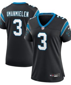 Princely Umanmielen Carolina Panthers Nike Women's Team Game Jersey -  Black