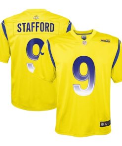 Matthew Stafford Los Angeles Rams Nike Youth Inverted Game Jersey - Gold