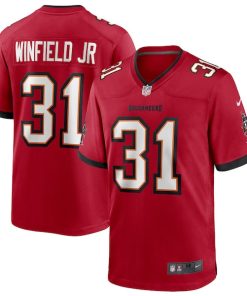 Alternative view of Antoine Winfield Jr. Tampa Bay Buccaneers Nike Game Jersey - Red/Pewter